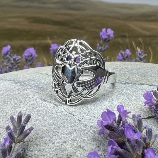 Irish Lace Claddagh Ring