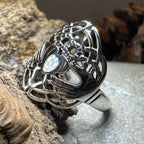 Irish Lace Claddagh Ring - 6