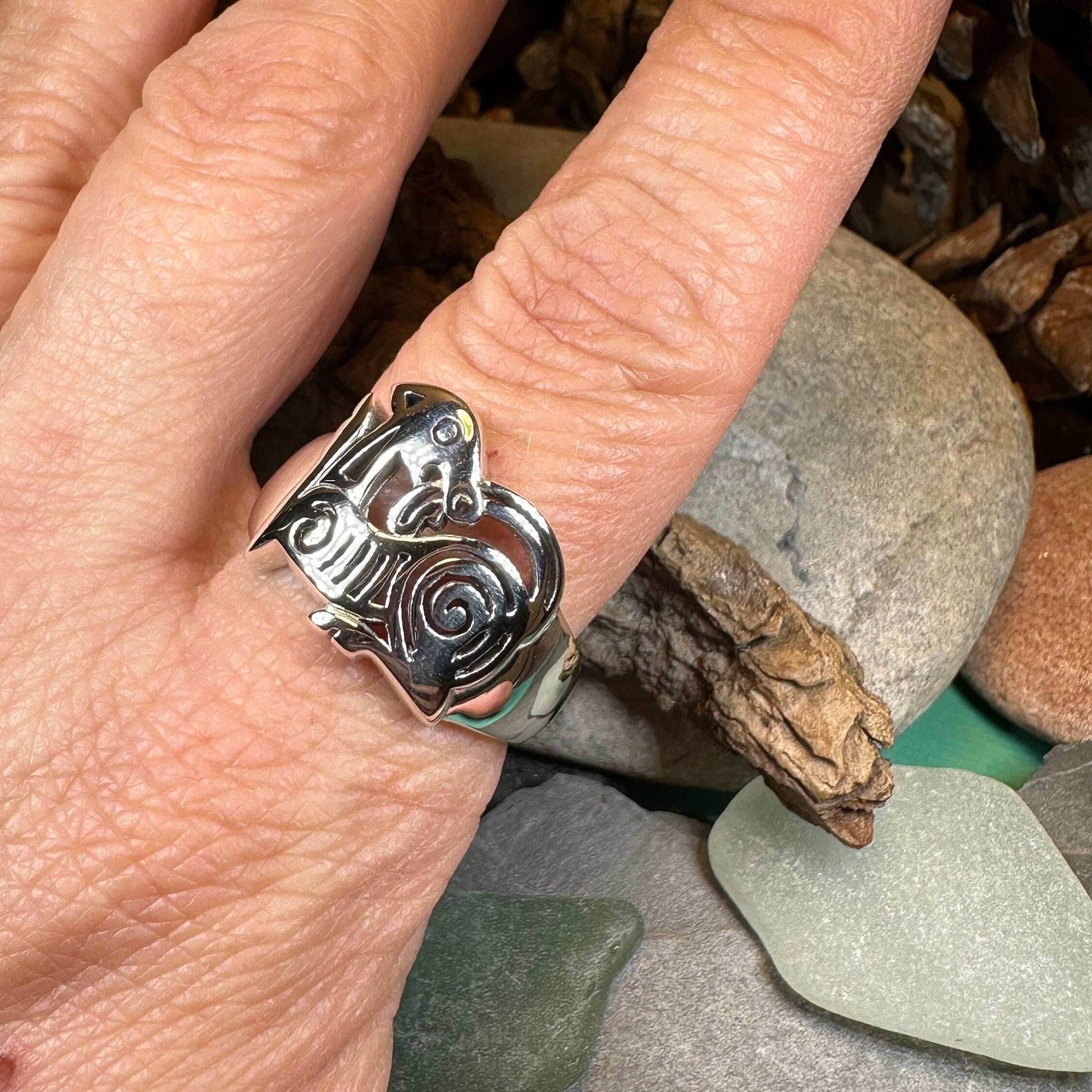 Pictish Lore Celtic Dragon Ring - 6