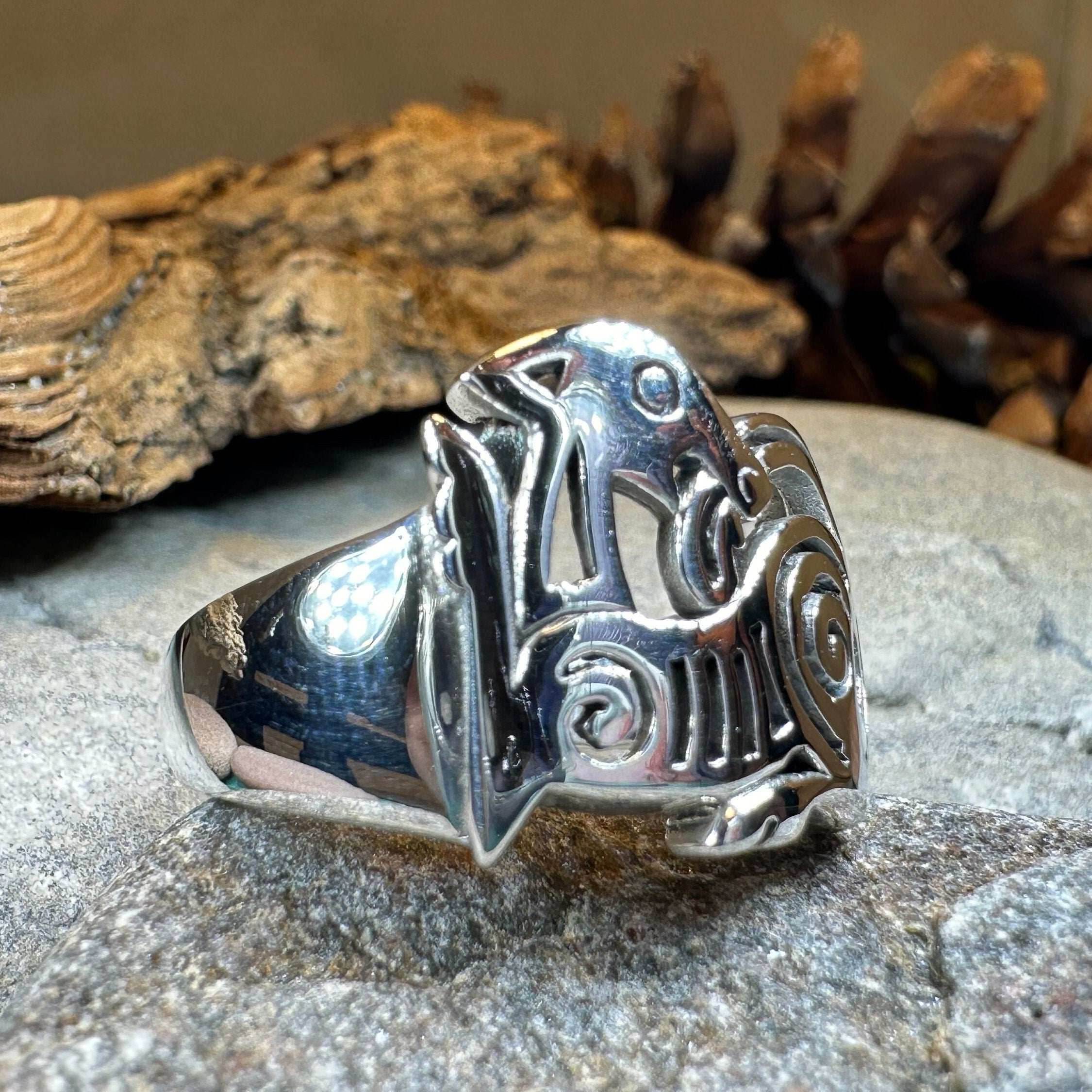 Pictish Lore Celtic Dragon Ring - 6