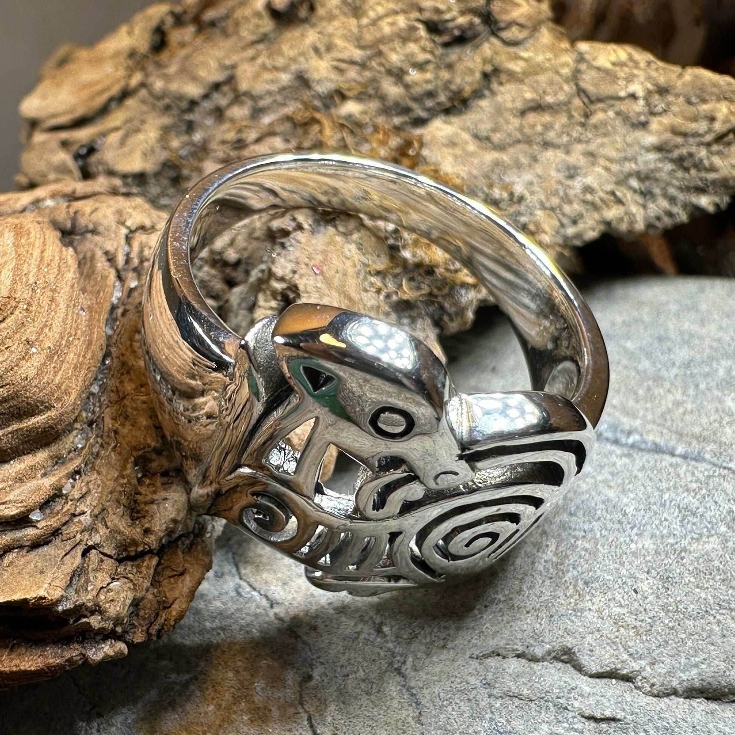 Pictish Lore Celtic Dragon Ring - 6