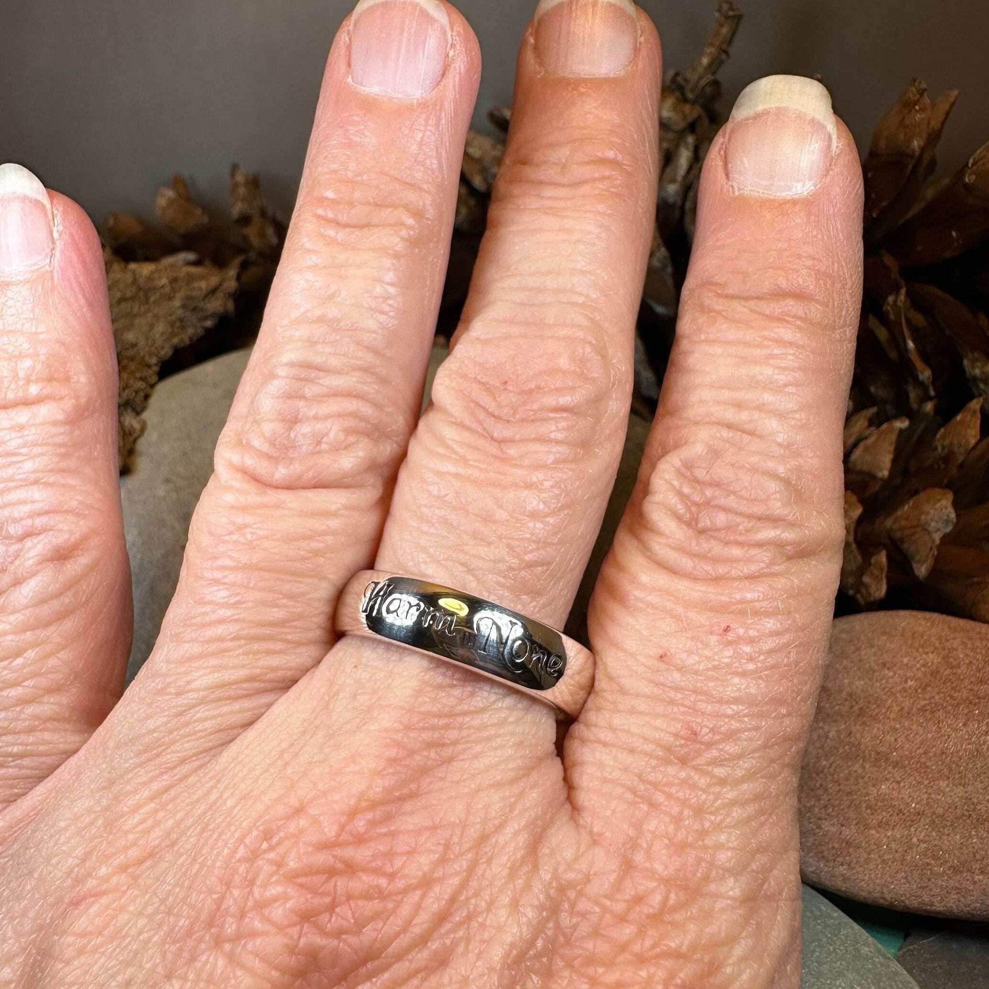 Harm None Wiccan Ring - 6