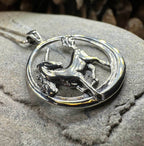 Prancing Unicorn Necklace - 18