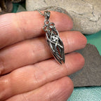 Art Deco Children of Lir Swan Necklace - 18