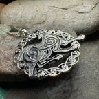 Pictish Celtic Dog Necklace