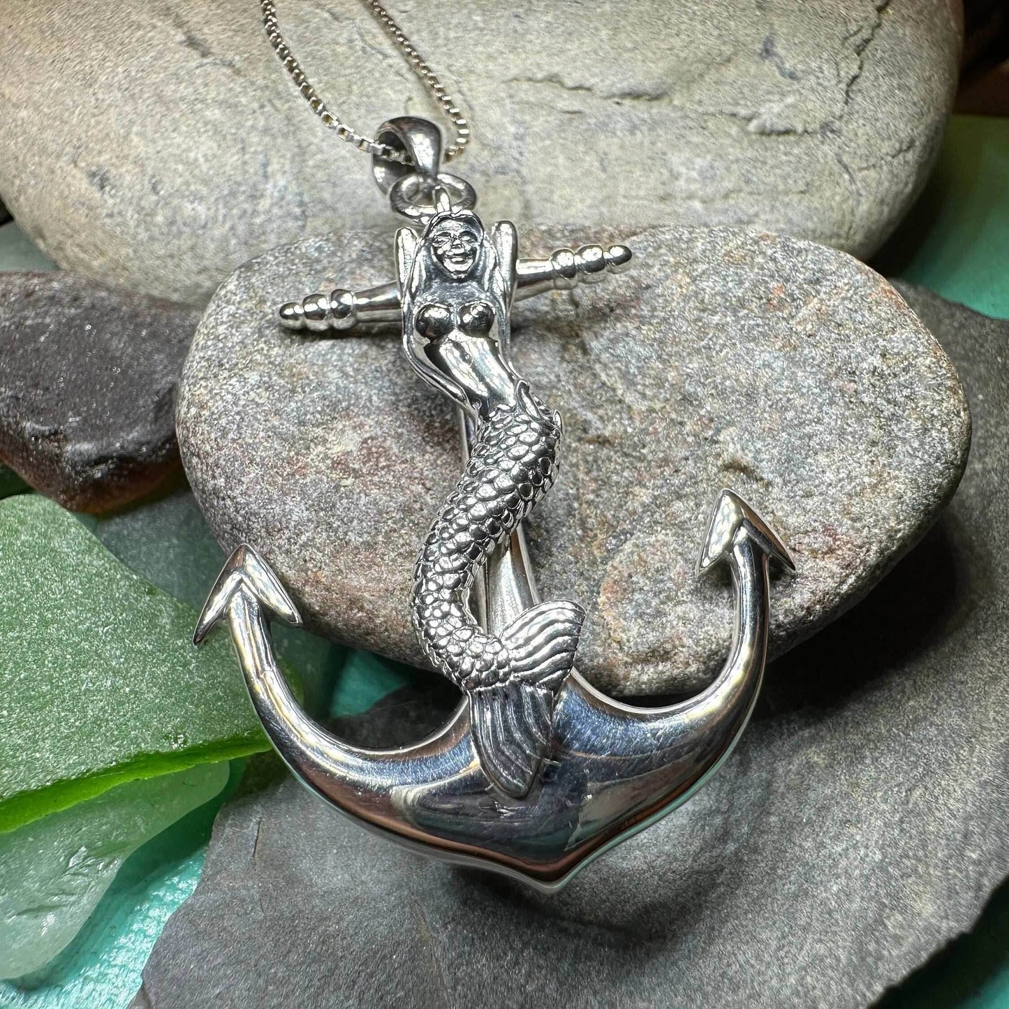 Mermaid Anchor Necklace - 