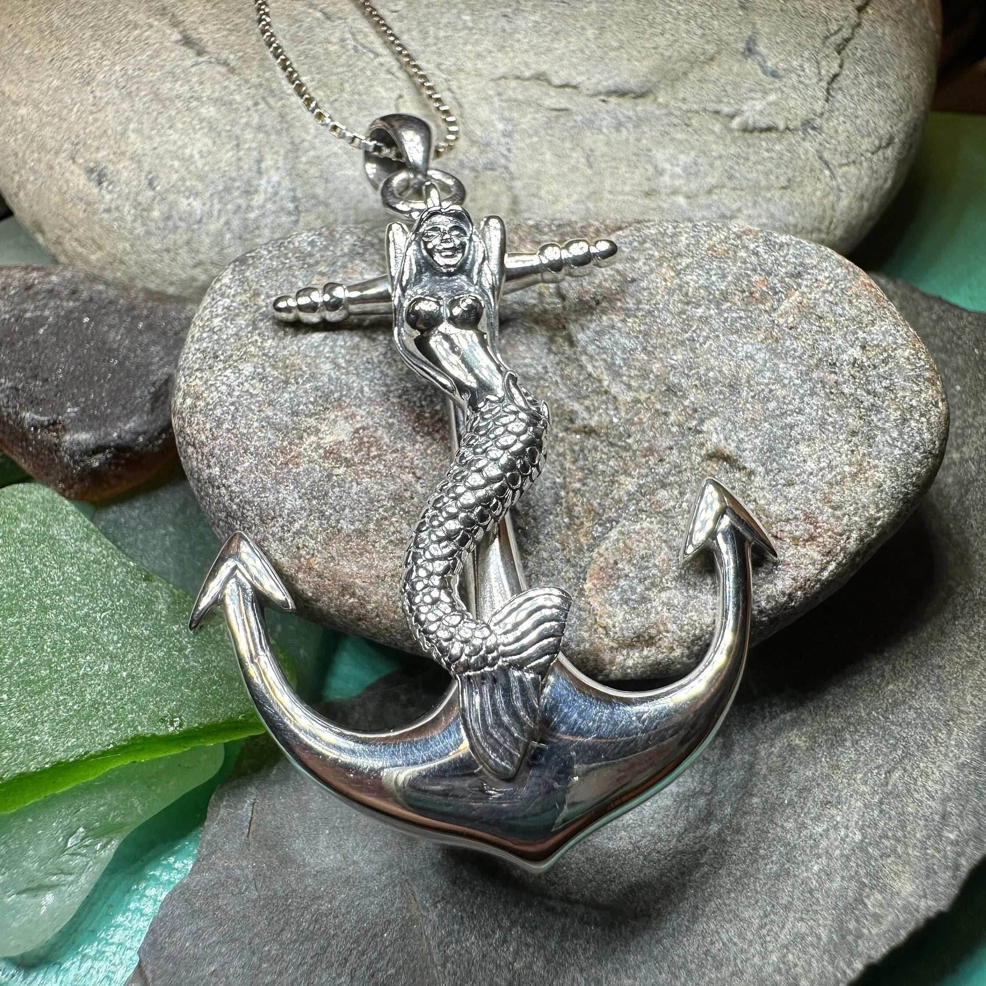 Mermaid Anchor Necklace - 