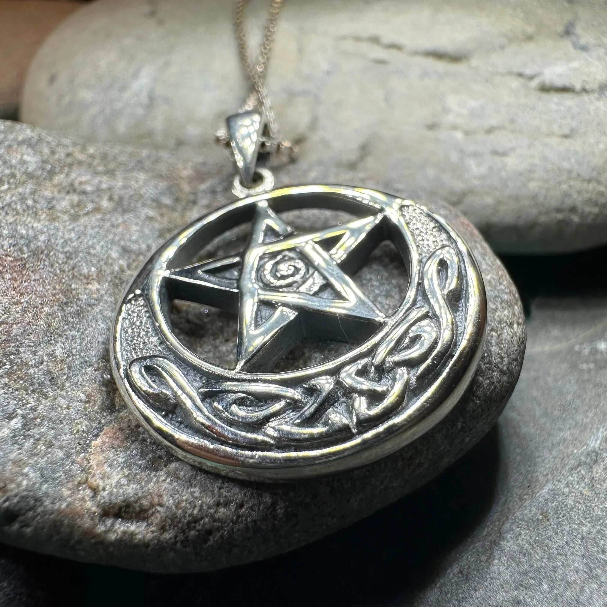 Moon And Star Necklace - 18