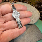 Irish Durrow Celtic Cross Necklace - 18