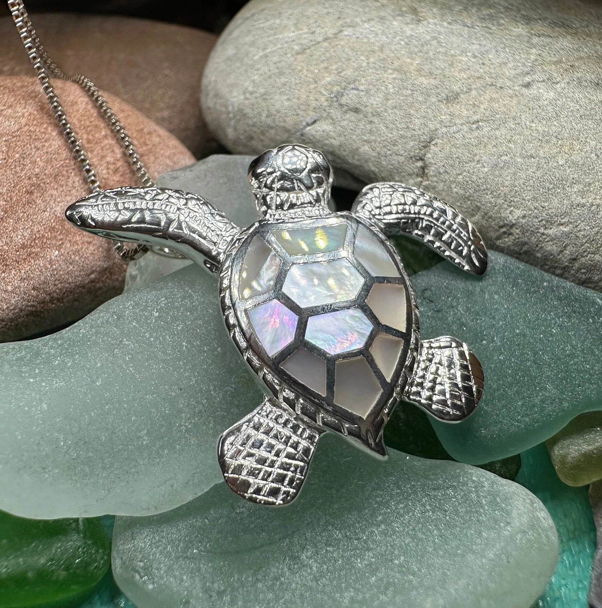 Abalone Turtle Necklace - Abalone