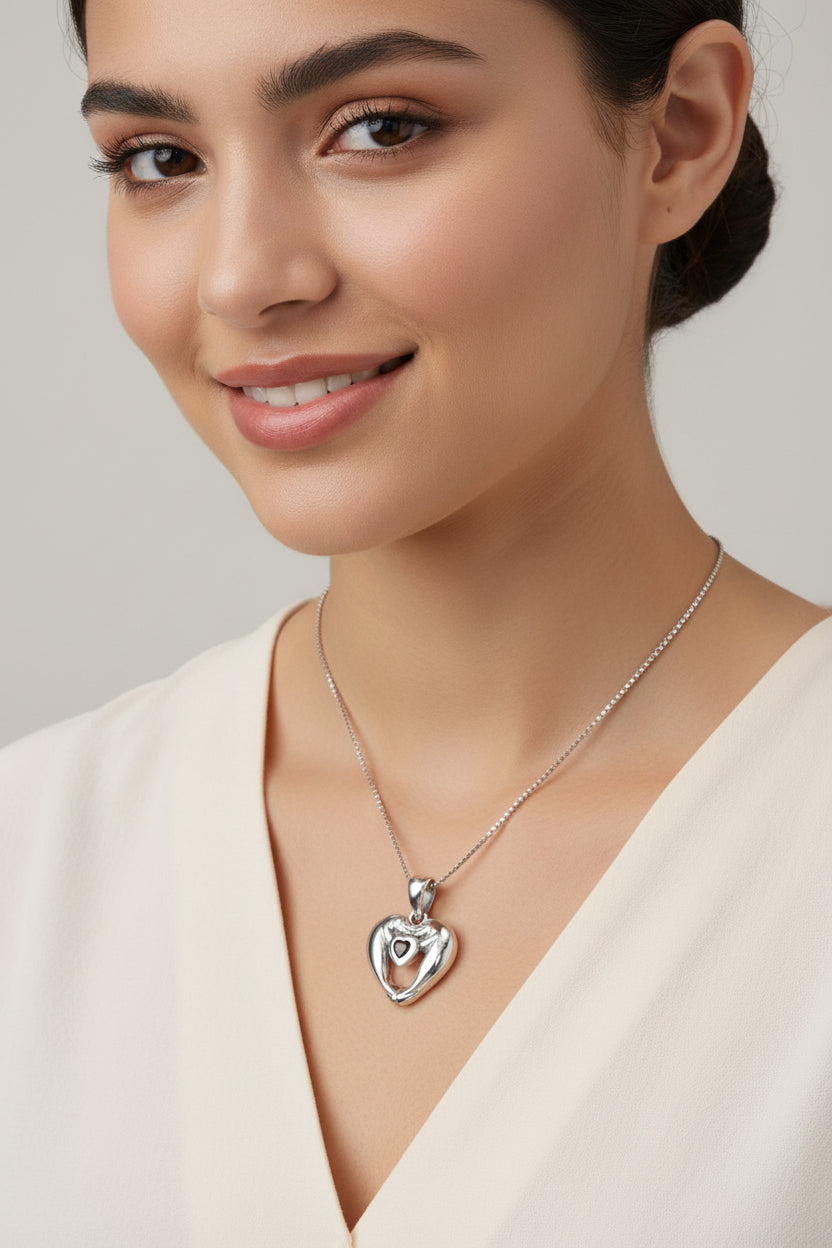 Manatee Love Garnet Necklace