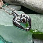 Manatee Love Garnet Necklace - 18