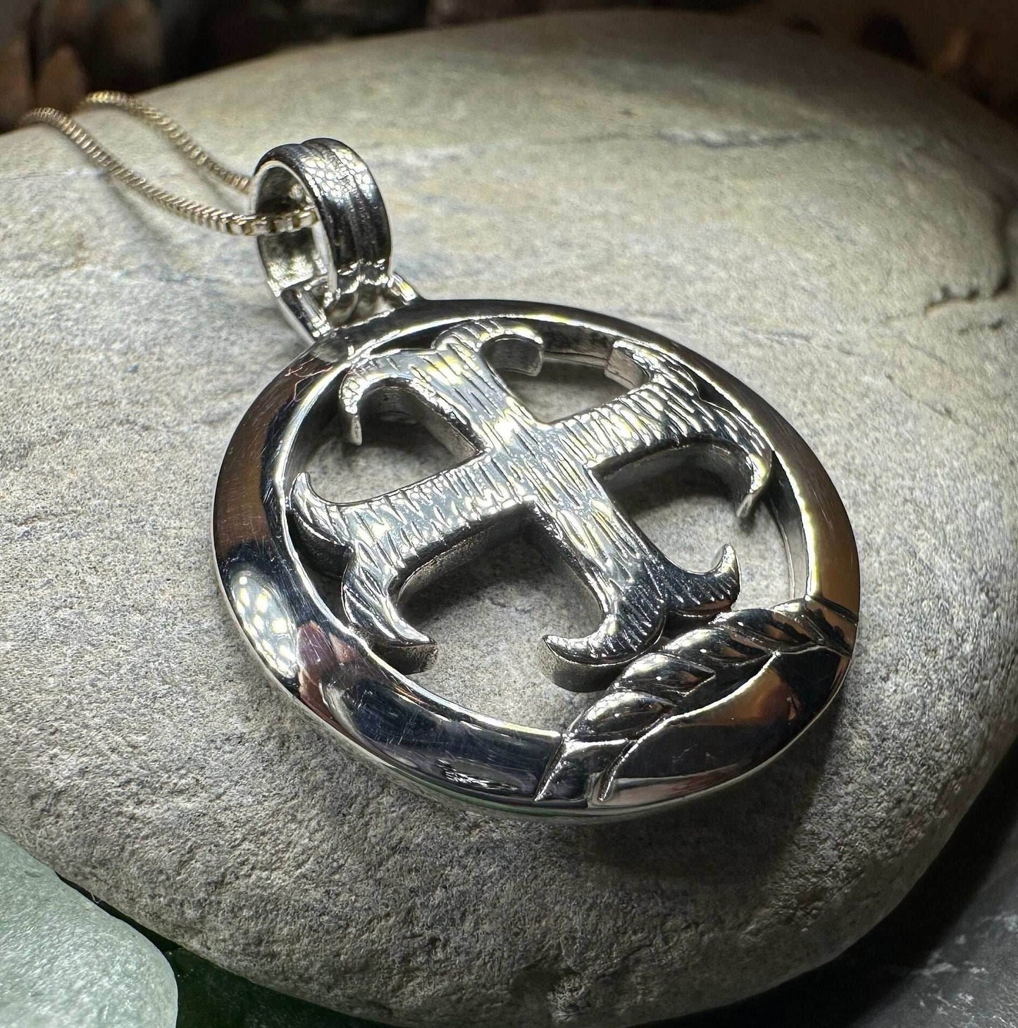 Knight's Templar Celtic Cross Necklace - 18