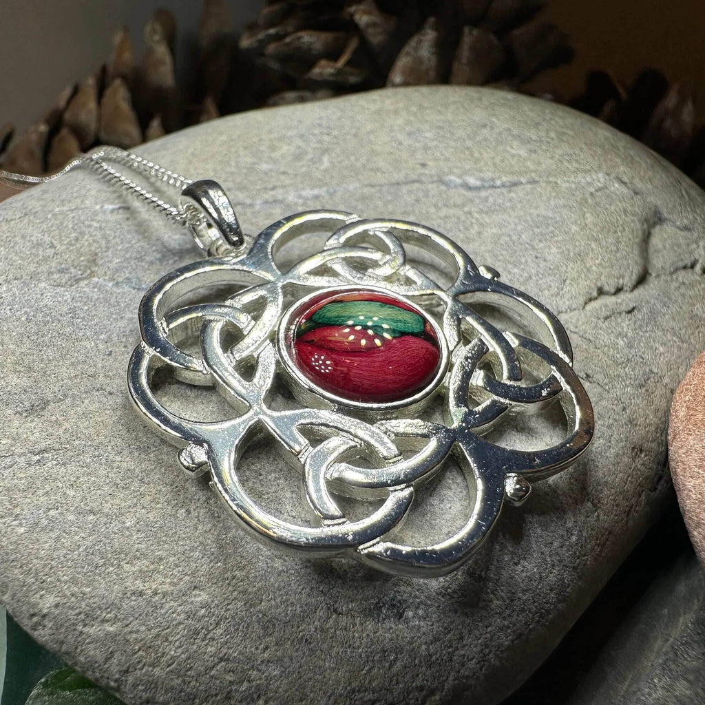Heathergems Celtic Knot Necklace - Green