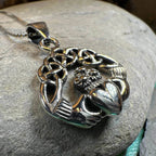 Claddagh Heart Necklace - 18