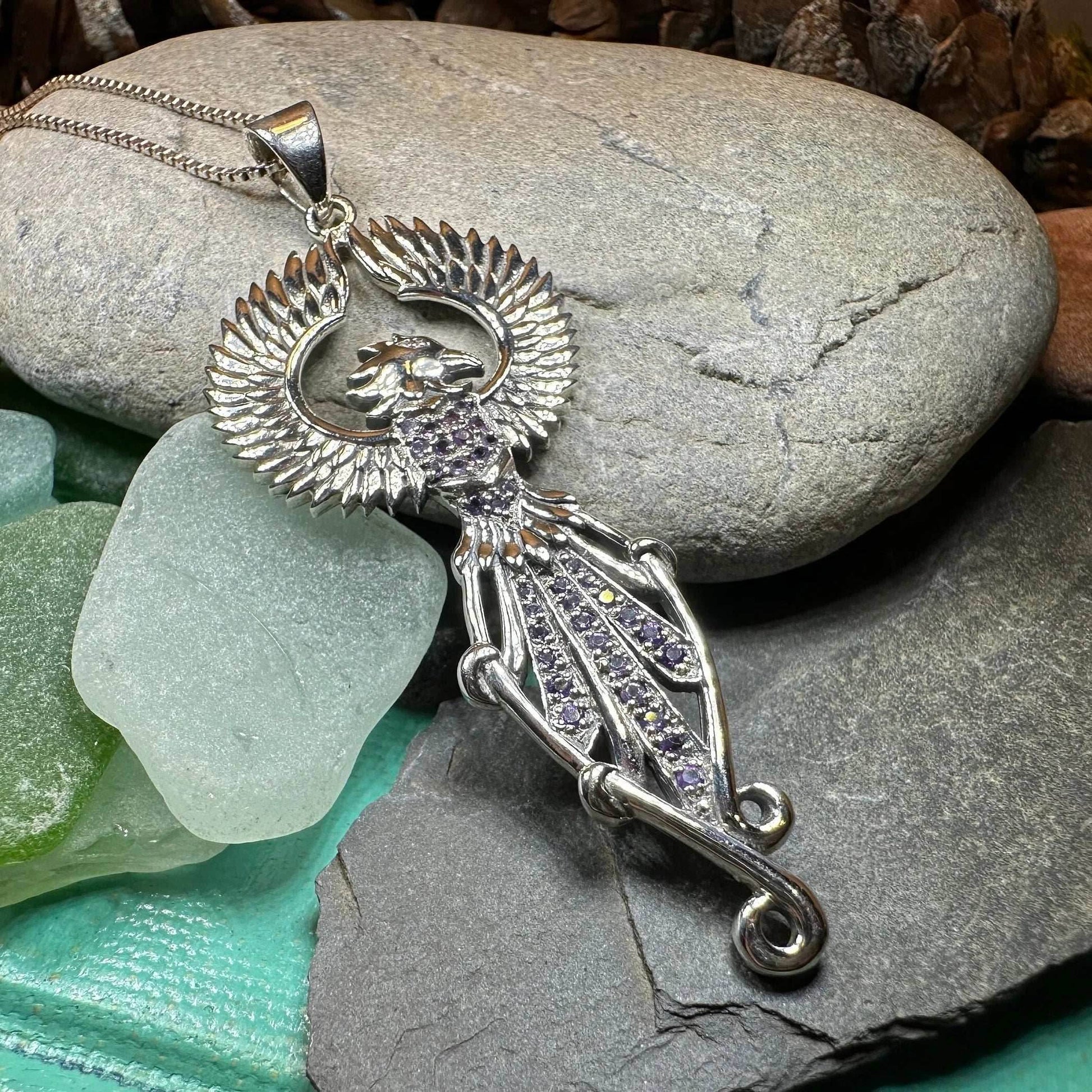 Leigheas Phoenix Necklace - 18 / Amethyst