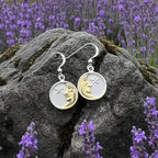 Golden Crescent Moon Earrings