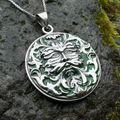 Black Forest Green Man Necklace