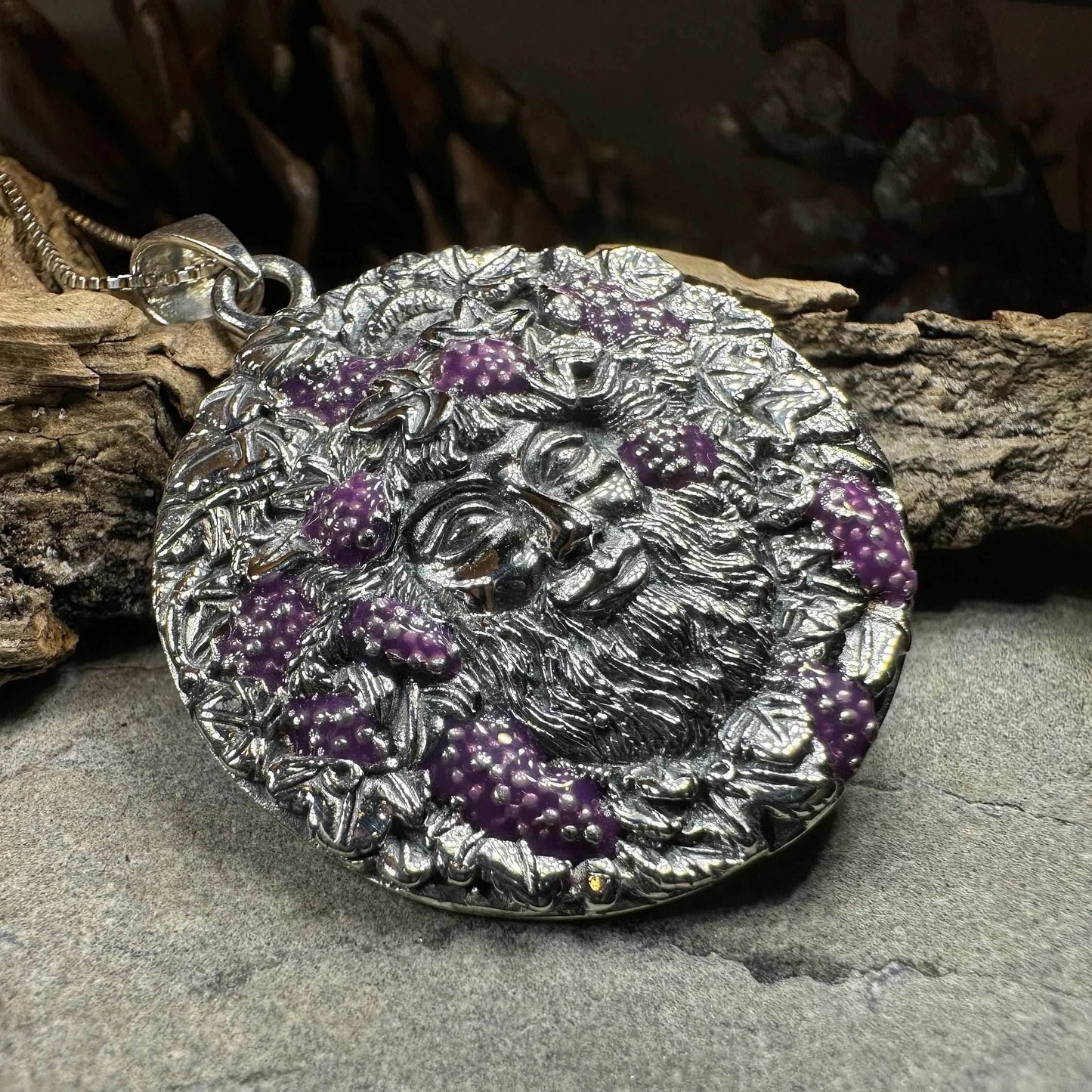 Wine God Bacchus Necklace - 18