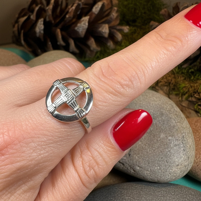 Springtide Saint Brigid's Cross Ring