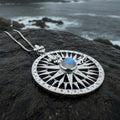 True North Moonstone Compass Necklace