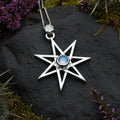 Moonstone Elven Star Necklace