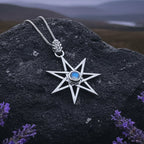Moonstone Elven Star Necklace