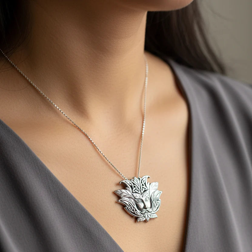 Celtic Green Man Necklace