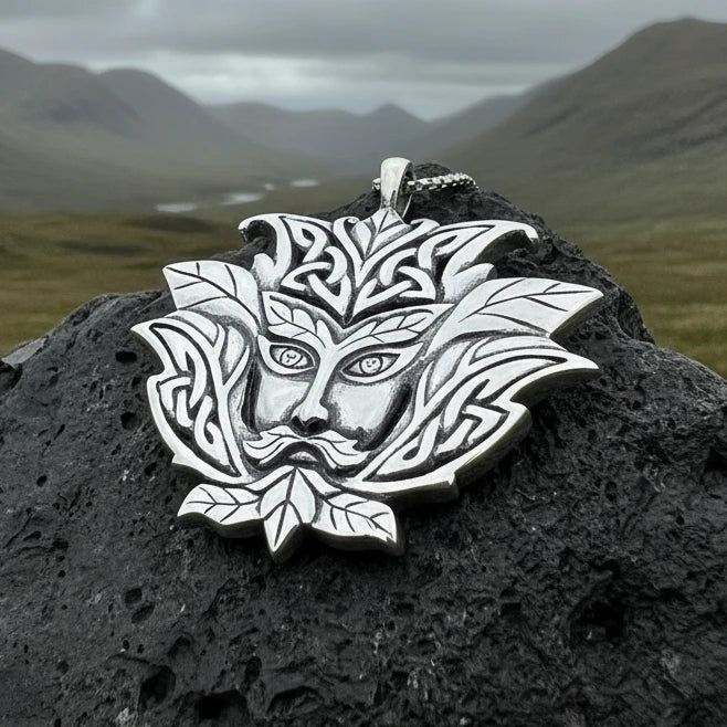 Celtic Green Man Necklace