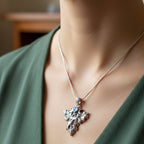 Huelgoat Green Man Moonstone Necklace