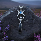 Lyric Triple Moon Goddess Necklace
