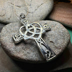 Pure Heart Celtic Cross Necklace - 18