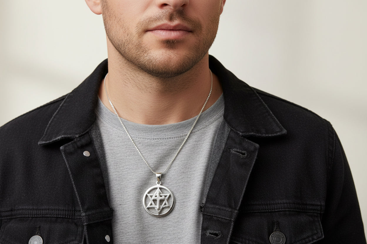 Star of David Cross Necklace