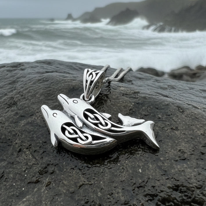 Always Together Celtic Dolphin Necklace