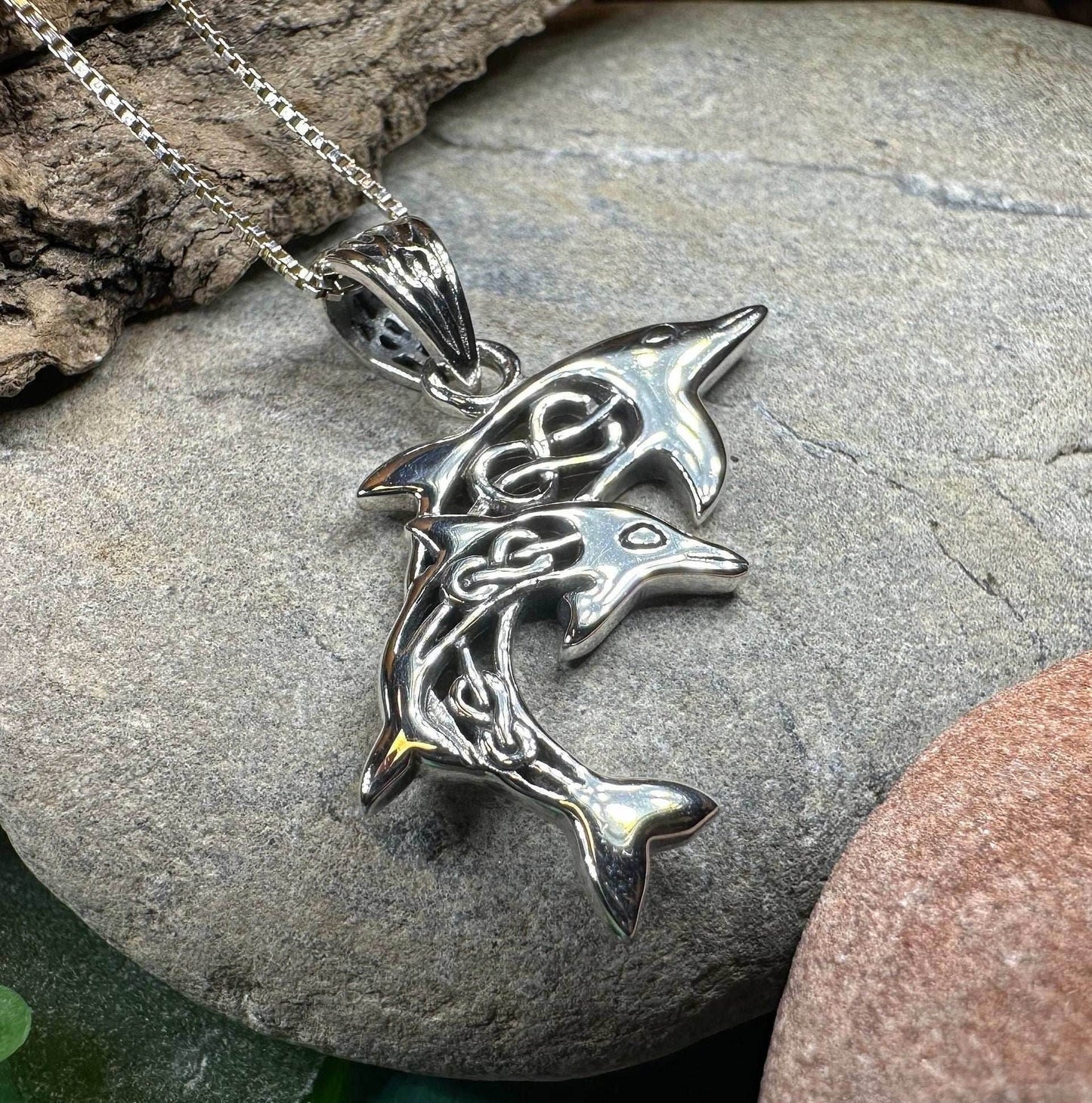 Unity Celtic Dolphin Necklace - 18