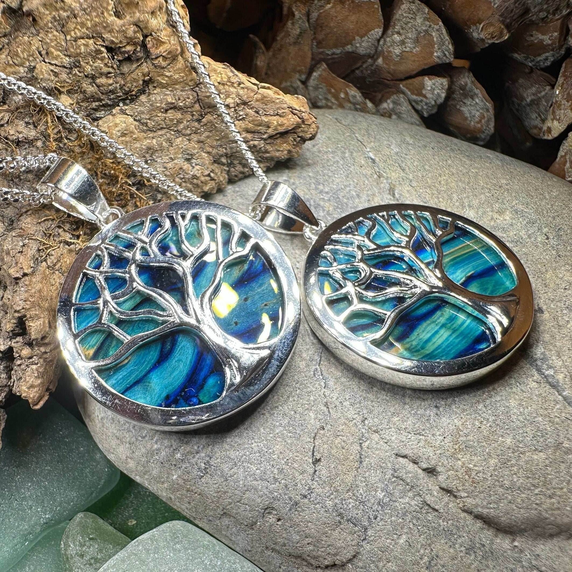 Heathergems Tree of Life Necklace - Green