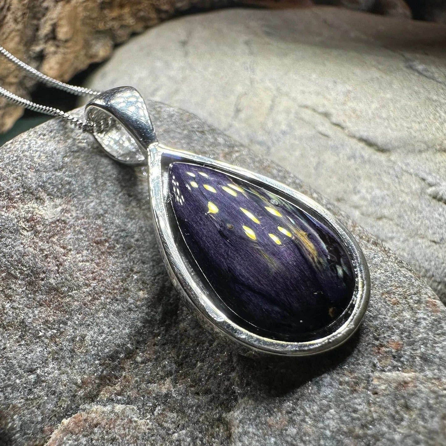 Heathergems Edith Scottish Necklace - Purple