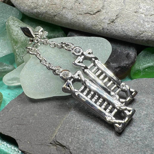 Calista Art Deco Earrings - Amethyst