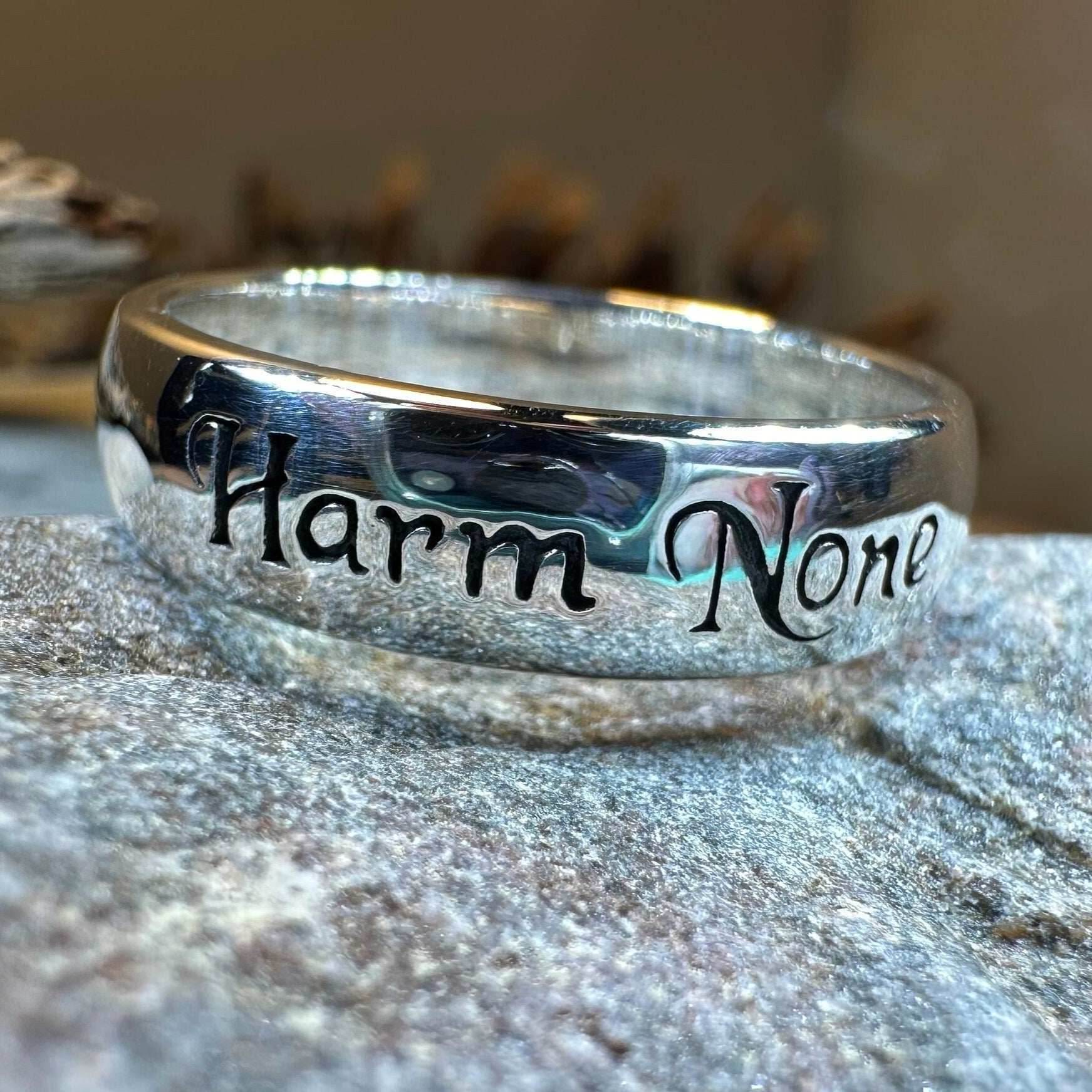 Harm None Wiccan Ring - 6