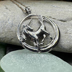 Prancing Unicorn Necklace - 18