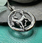 Prancing Unicorn Necklace - 18