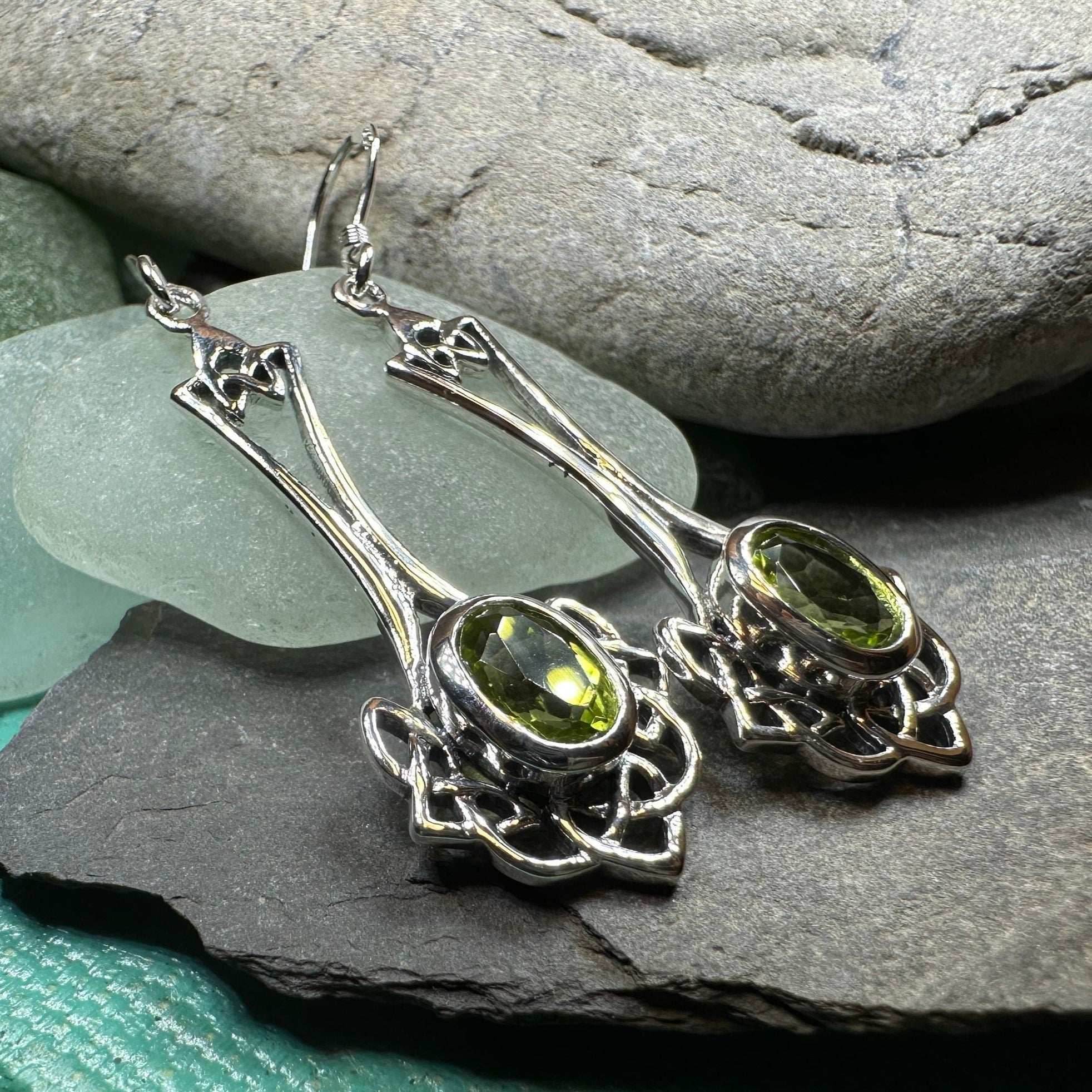 Eira Celtic Knot Earrings - Amethyst