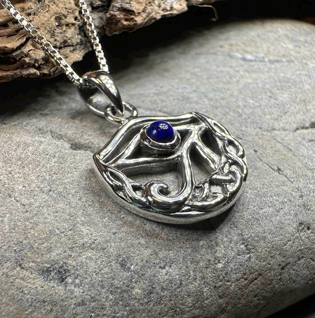 Lapis Lazuli Eye of Horus Necklace - 18