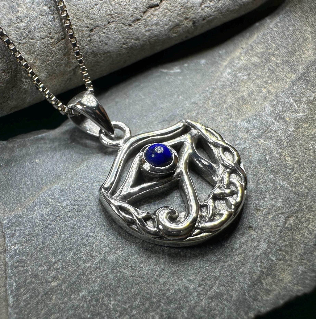 Lapis Lazuli Eye of Horus Necklace - 18