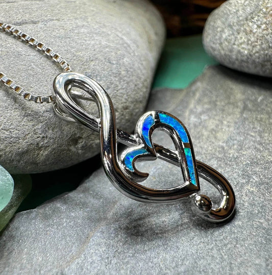 Opal Music Necklace - 18 / Blue