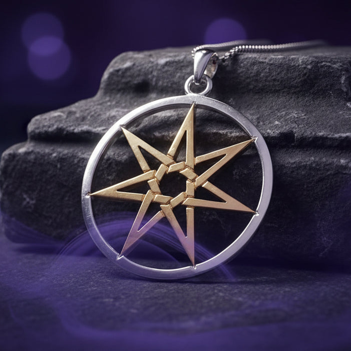 Three Tone Elven Star Necklace