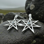 Elven Star Moonstone Earrings