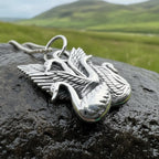 Irish Children of Lir Swan Necklace