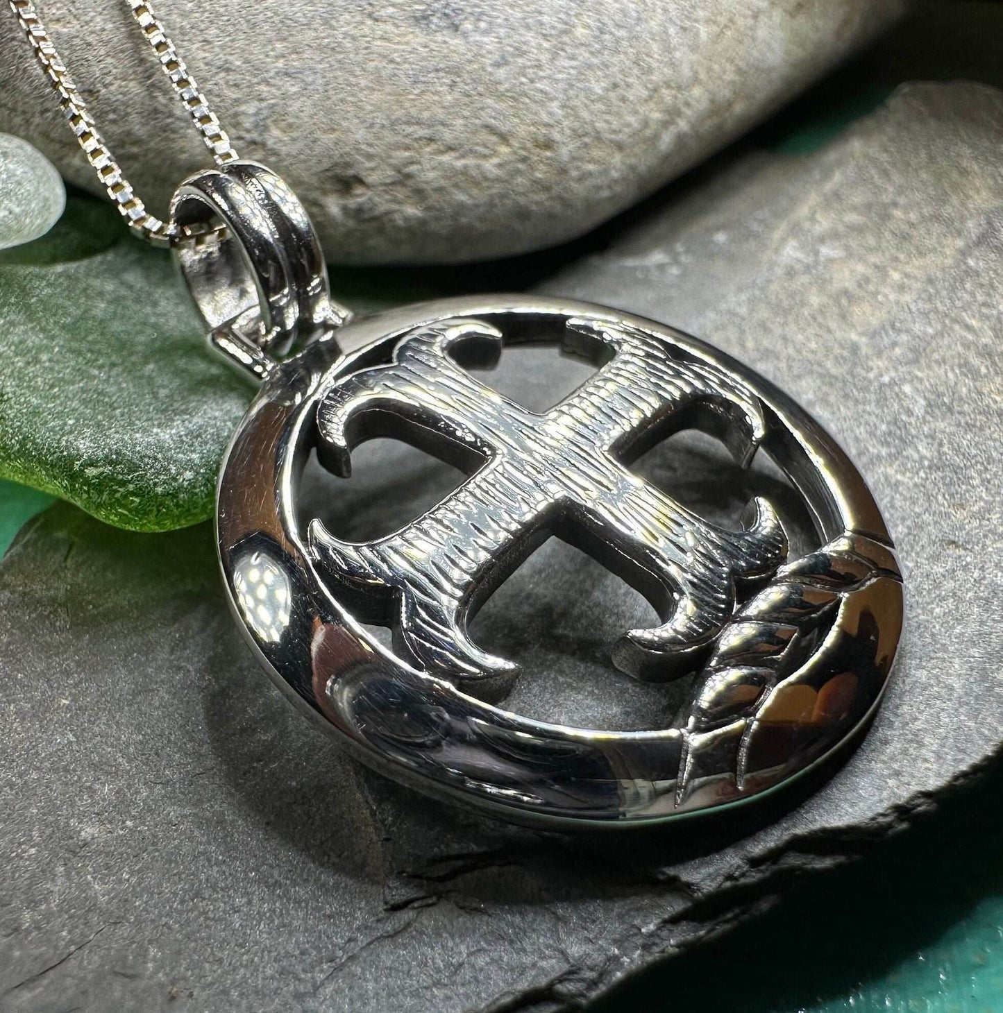 Knight's Templar Celtic Cross Necklace - 18