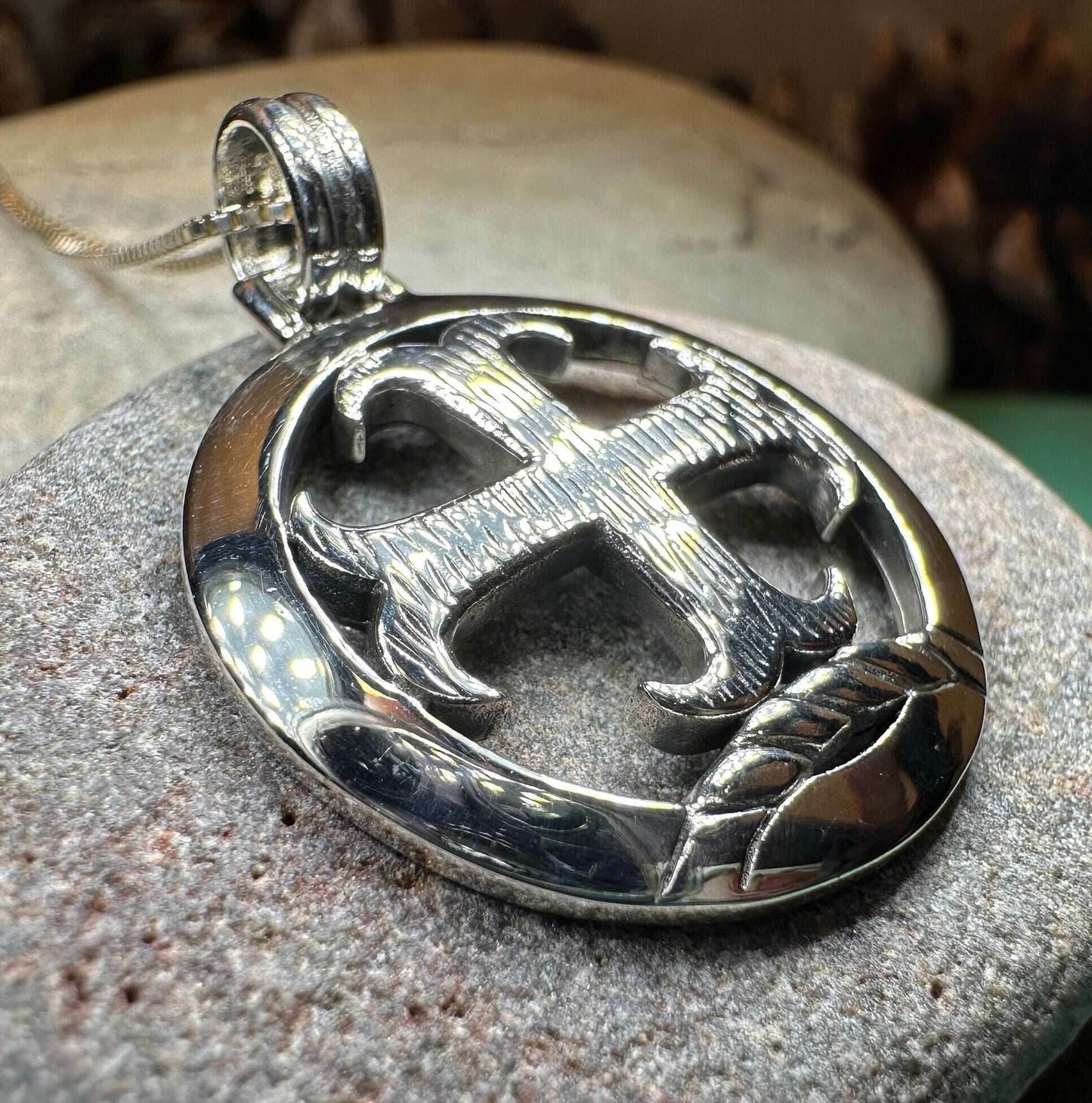 Knight's Templar Celtic Cross Necklace - 18